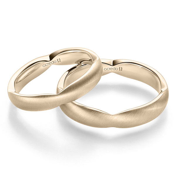 Set Klassieke trouwringen in Signature Goud 585 van acredo - A-2358-1