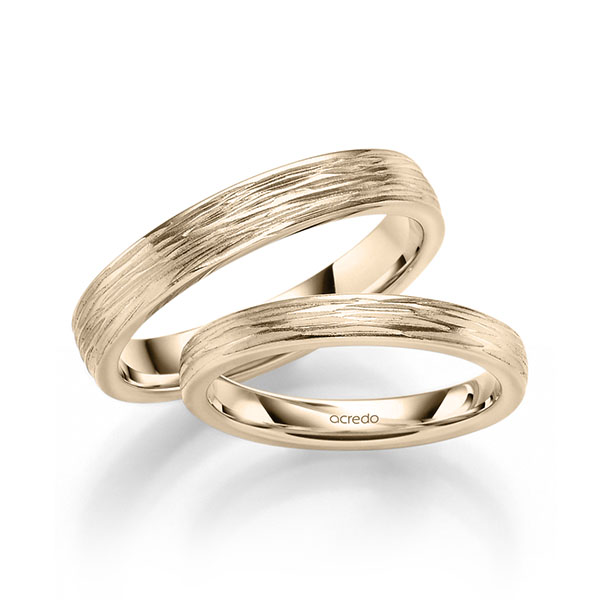 Set klassieke trouwringen in Signature Goud 585 van acredo
