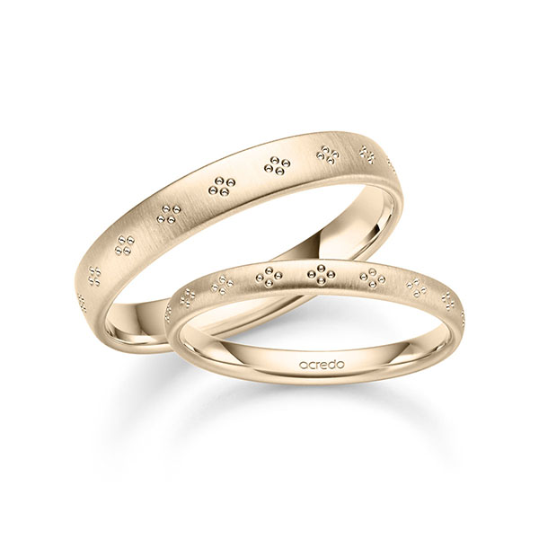 Set Klassieke trouwringen in Signature Goud 585 van acredo