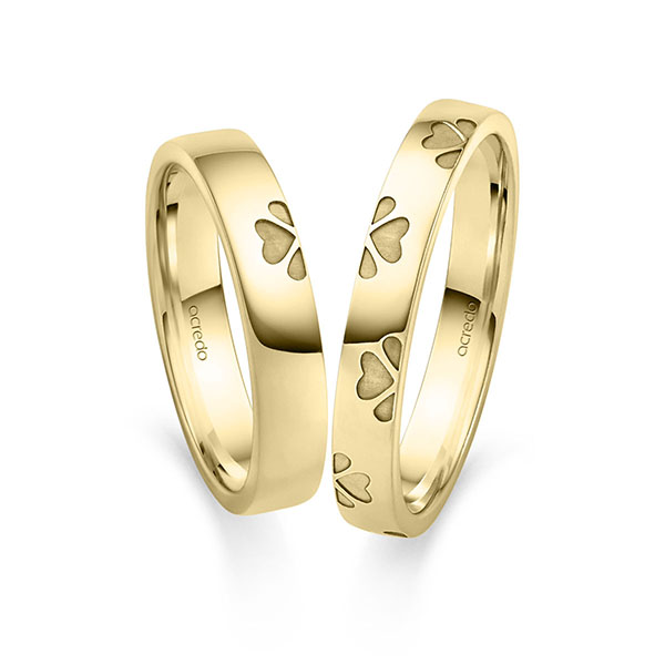 Set klassieke trouwringen in Signature Goud 585 van acredo - S-1510-1 Set klassieke trouwringen in Signature Goud 585 van acredo - S-1510-1