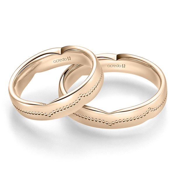 Set Klassieke trouwringen in Signature Goud 750 van acredo - A-2479-2 Set Klassieke trouwringen in Signature Goud 750 van acredo - A-2479-2