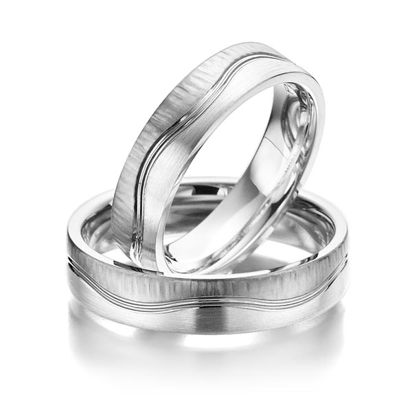 Set Klassieke trouwringen in zilver 925 van Merii