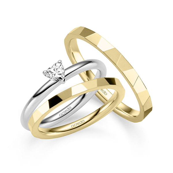 Tri-Set in Weißgold 585 mit zus. 0,2 ct. tw, vs von acredo Tri-Set in Weißgold 585 mit zus. 0,2 ct. tw, vs von acredo