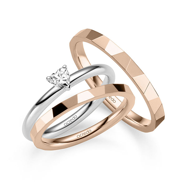 Tri-Set in Weißgold 585 mit zus. 0,2 ct. tw, vs von acredo Tri-Set in Weißgold 585 mit zus. 0,2 ct. tw, vs von acredo