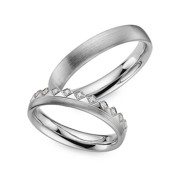 Steel wedding rings discount